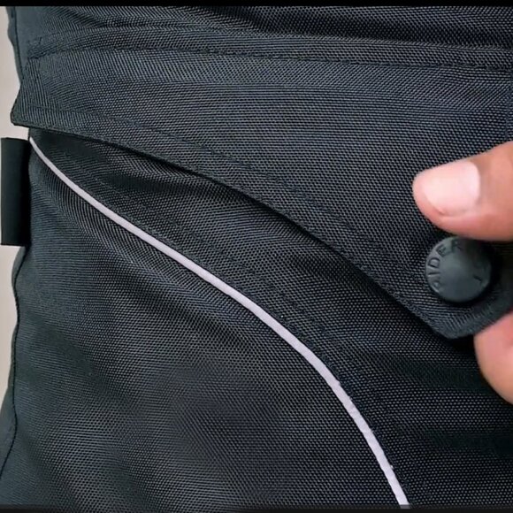 RIDERACT® Men Motorcycle Pants Cordura Waterproof Cargo Titan Black pant  NEW - Picture 3 of 7